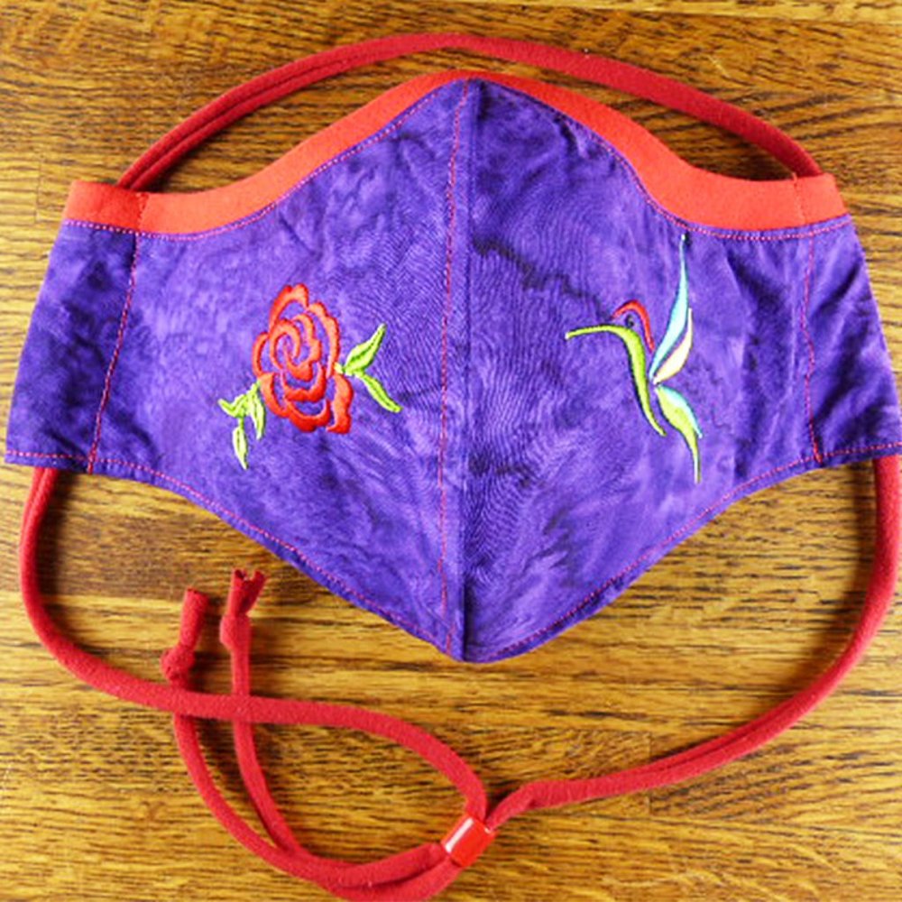 Custom Embroidered Face Mask w/ stretchy nose band